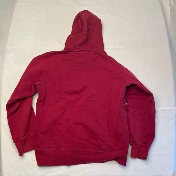 🍂 Men’s Wind River Red Quater-Zip Sweater Hoodie - Size Medium 🧥 - Picture 11 of 15